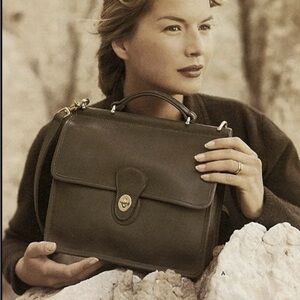 Coach Willis 9927 Black Leather w/ Nickel Hardware Crossbody Handbag